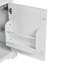 Meuble-lavabo moderne avec lavabo en céramique, porte à fermeture douce, tablette réglable et support de rangement fixé à la porte-106853426