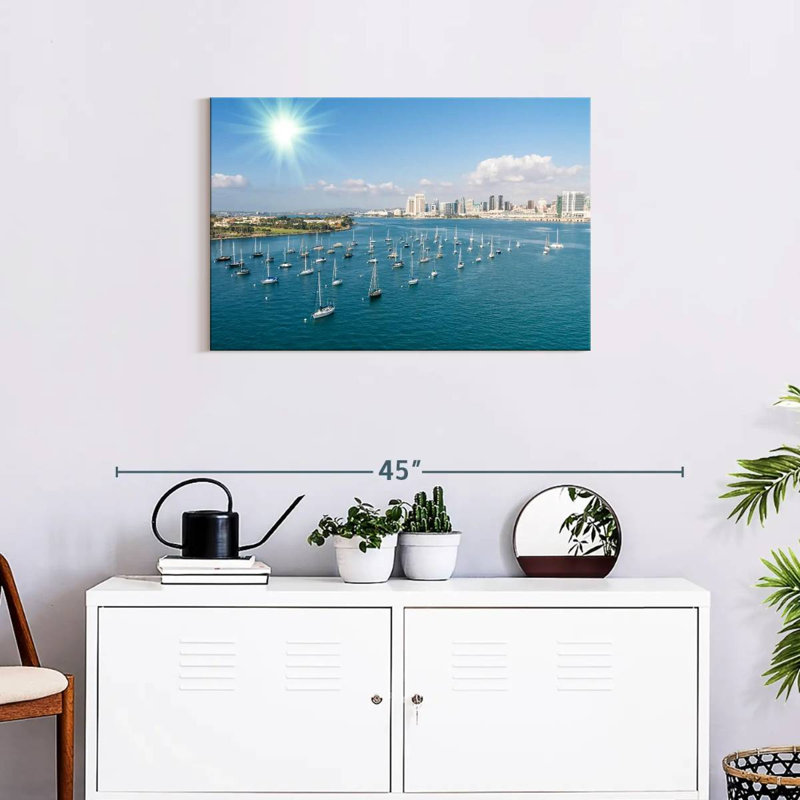 Mehar San Diego Waterfront Boats, 20" H x 30" W