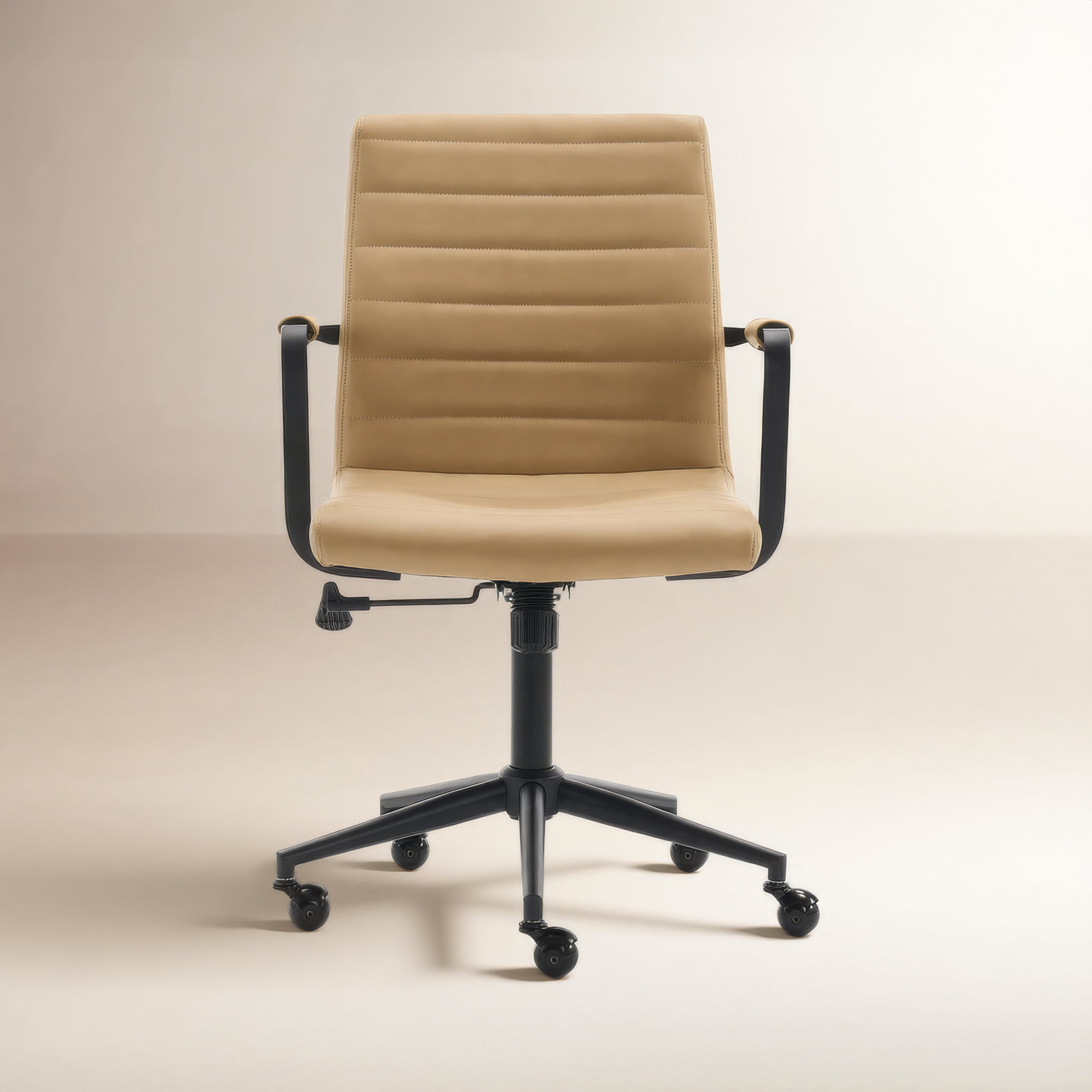 Arianna Mid-century Office Chair, Taupe