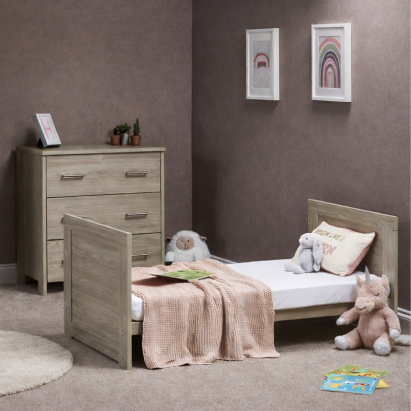 Nika Cot Bed 2-Piece Nursery Furniture Set, Grey Wash