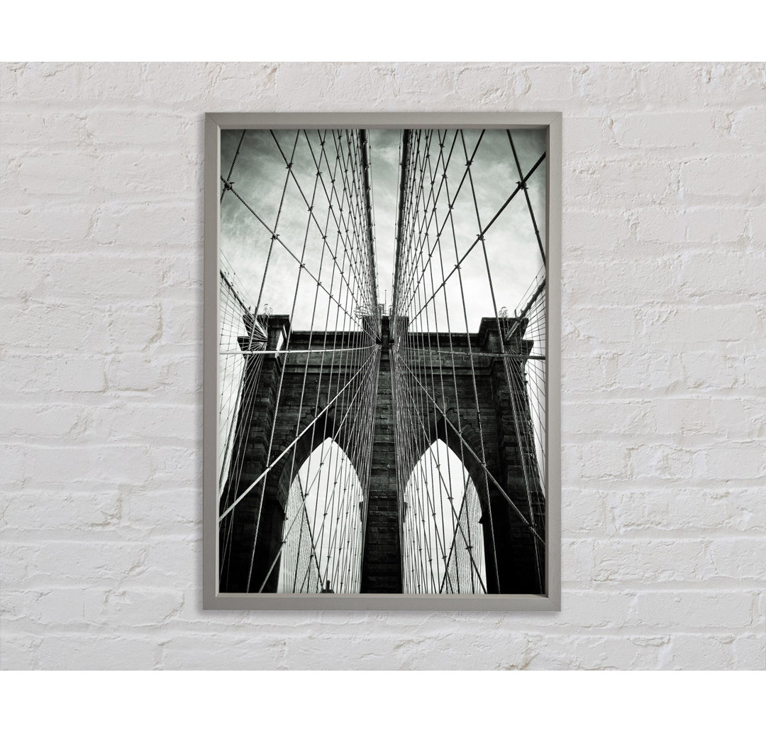 Brooklyn Bridge Arches - Einzelne Bilderrahmen Kunstdrucke auf Leinwand