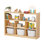 Étagère de rangement 8 compartiments Montessori H 31,5 po x L 44,6 po