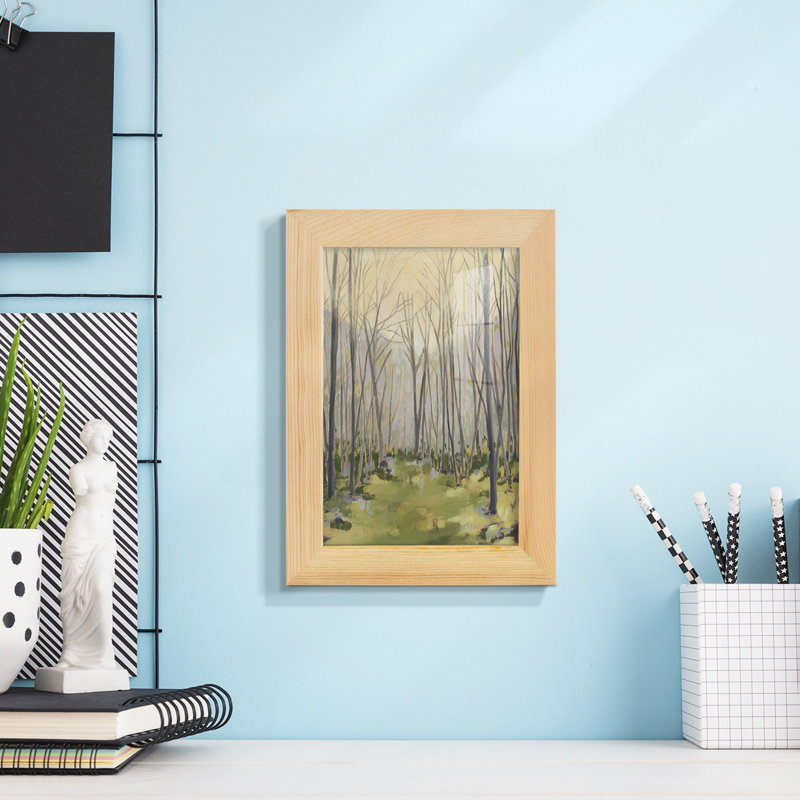 Delicate Forest II - reproduction de cadre photo simple, H 9 po x l 7 po x P 1 po, Naturel