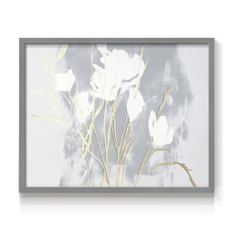 Abstrait, série LIX, reproduction encadrée, Gris, H 22 po x l 28 po