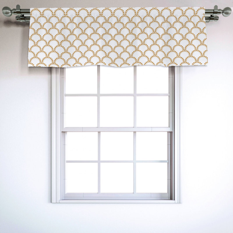 Sateen Ruffled Window Valance