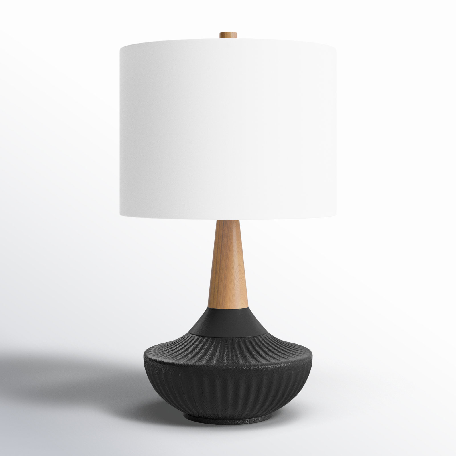 Britt Ceramic Table Lamp, Black