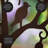 Melina Metal Arched Garden Arbor with Tree of Life Design