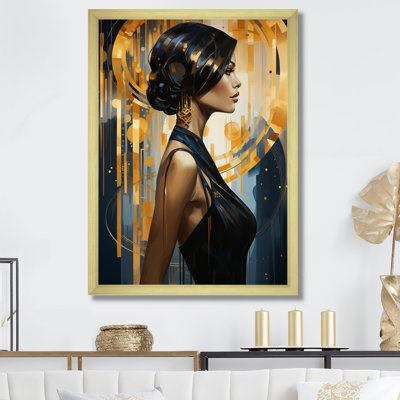 «Sapphire Woman Elegance I», art sur toile