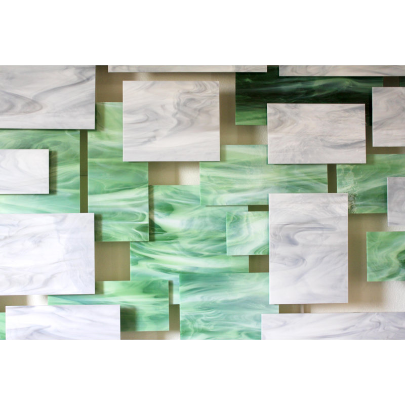 Malachite Handmade Wall Decor by Karo Martirosyan, 44" H x 71" W x 4" D