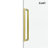 62-67" W X 76" H Frameless Single Sliding Shower Door with 3/8" Clear Tempered Glass - Square Top Rail-123951207
