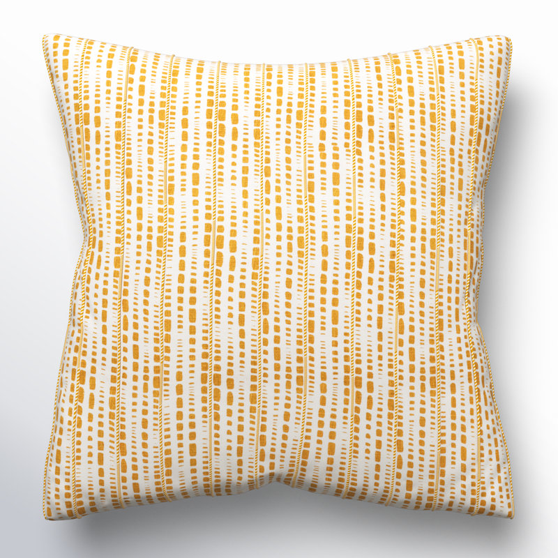 Fleurine Throw Pillow, Ivory/Gold