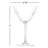 Zoya 11.75oz. Glass Martini Glass Glassware Set