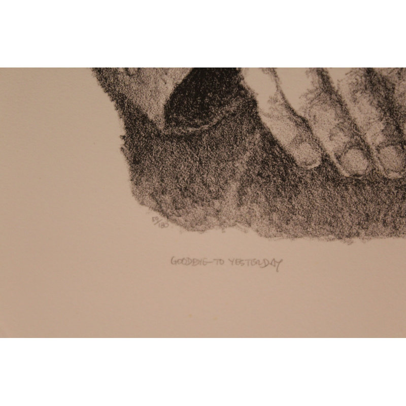«Goodbye To Y Today» par Emanuel Schary, Lithographie 11 x 14