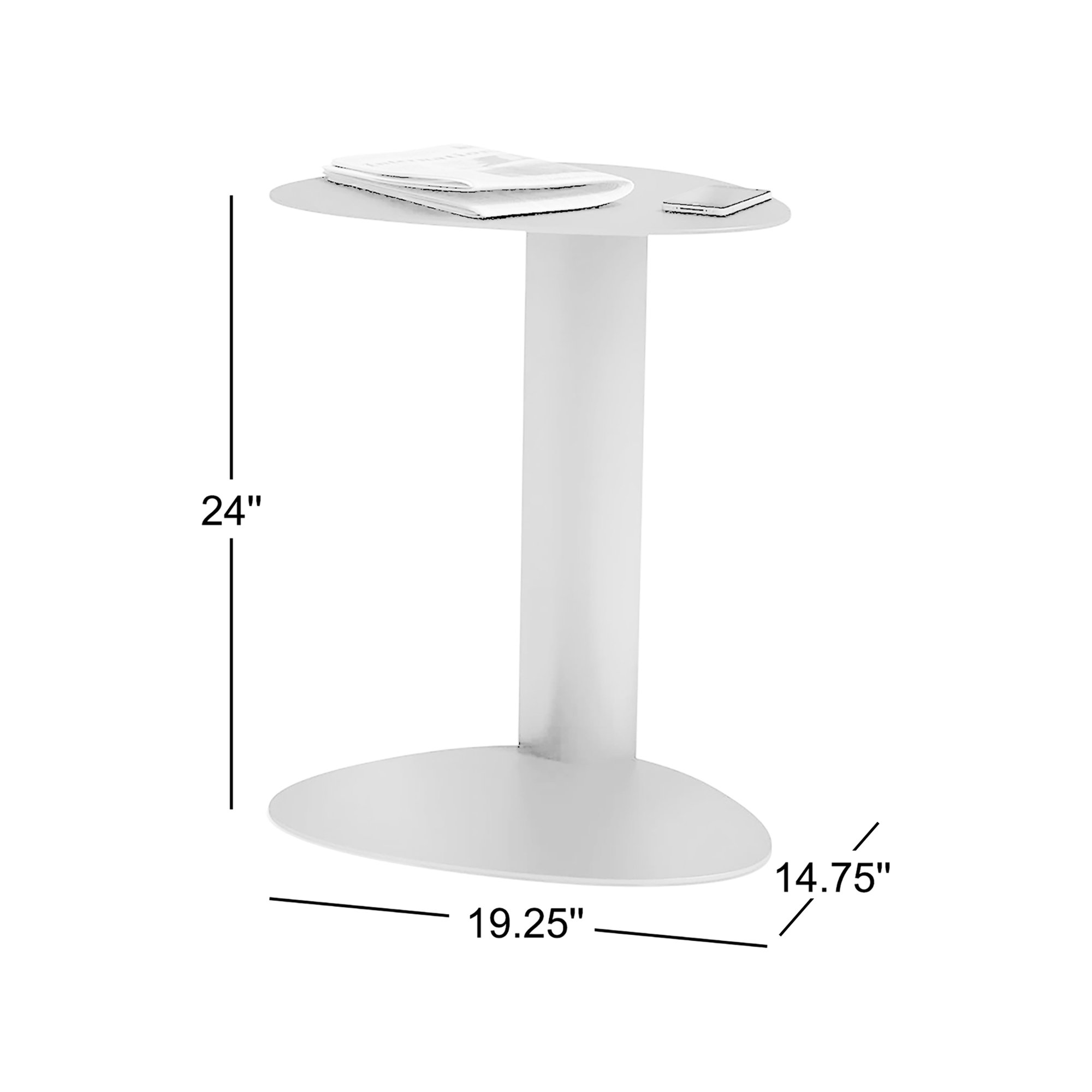 Bink End Table, Merlot