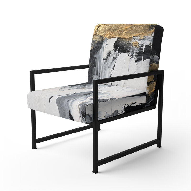 Fauteuil d'appoint Creel, Noir, noir, noir, noir