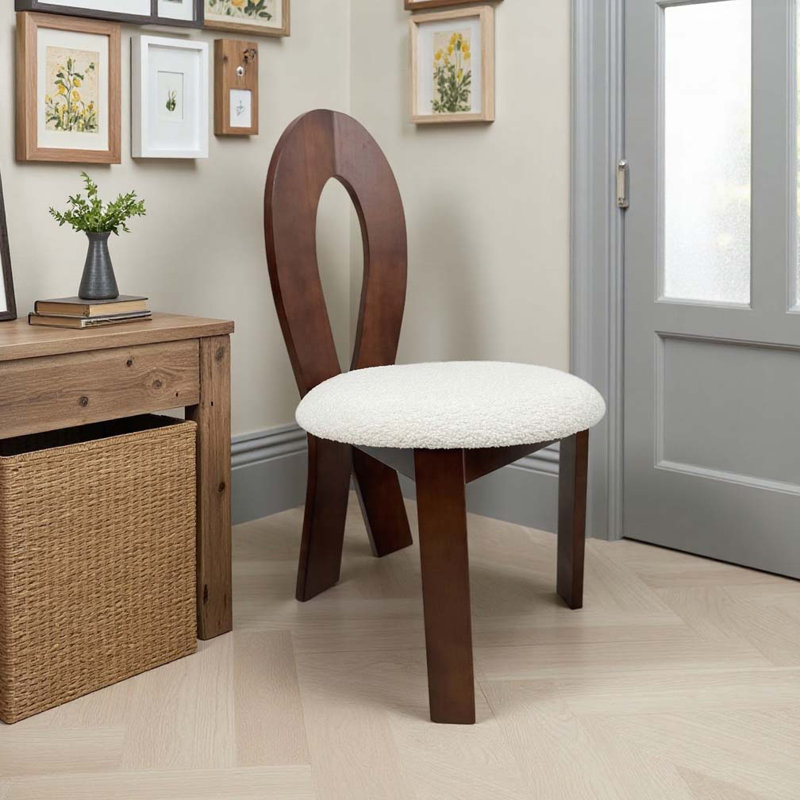 Teddy Upholstered Solid Wooden Dining Chairs
