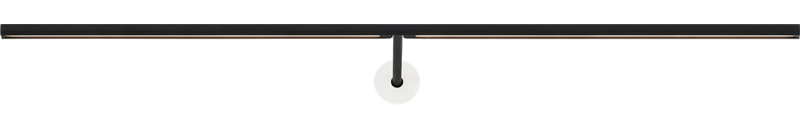 Plural Dome Picture Light, Nightshade Black, 0.5" H x 30" W x 8.9" D, 20.8