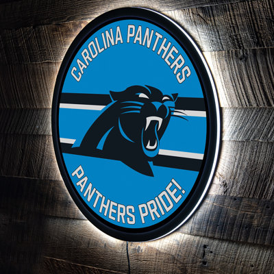 NFL Lighted Round LED Wall Sign Decor