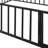 Queen Size Metal Floor Bed - With Fence And Door, Suits Different Styles Black Frame Versatile For Type-192261460-192261463