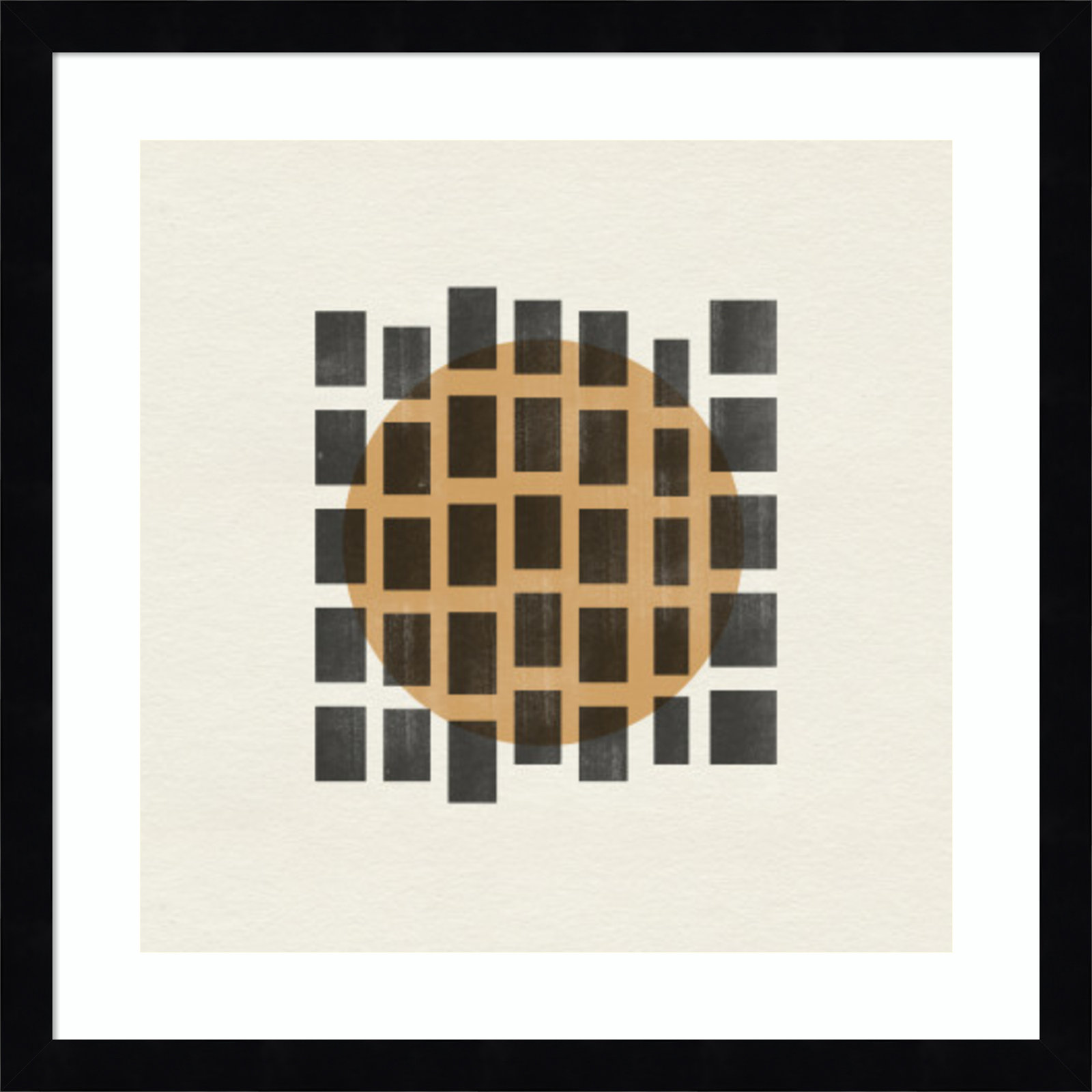 Giese "Paper Object No. 8" Print, Black, 17" H x 17" W