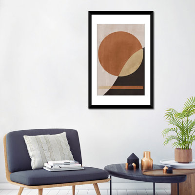 «Abstract Mountain V», reproduction d'art murale - papier d'art encadré