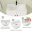 Meuble-lavabo sur pied simple de 30 po avec comptoir en résine-684475627
