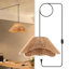 Luminaire suspendu en rotin pour plafonnier style champêtre Boho-905460061-905460063-903488555