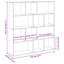 Atyana 141.5 cm H x 132 cm W Book Cabinet Bookcase-907521023