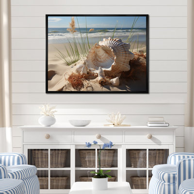 «Beach Photo Seashell Symphony I», reproduction d'art sur toile