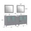  Ensemble de meuble-lavabo double 84 "avec miroir 84"-33559829