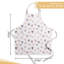 Tablier Maison d'Hermine Lovely Hearts 100 % coton pour tous les jours - 70 x 80 cm