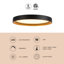 Nix 12-in Black dimmable LED Flush Mount-2113568596