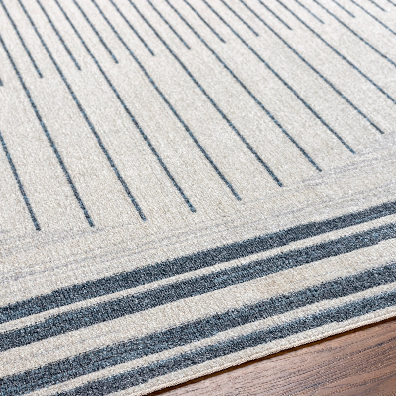 Apsara Machine Washable Polyester Area Rug, Runner 2'7" x 7'3"