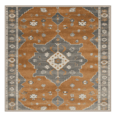 Tapis brun lavable à la machine