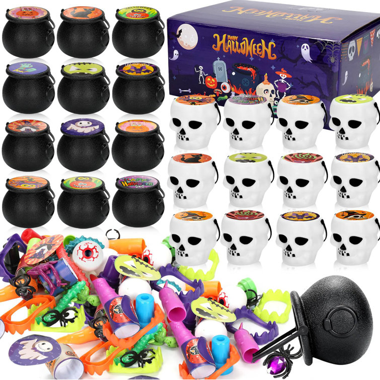 Halloween Candy Pot Halloween Cauldron Novelty Halloween Bucket Ornament  Skull Witch Toy - Gift Boxes & Bags - AliExpress