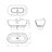 CASAINC 59" Oval Solid Surface Freestanding Soaking Grey Bathtub With Drain