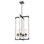 Lustre géométrique unique 4 lumières avec accents de bois Apalachin