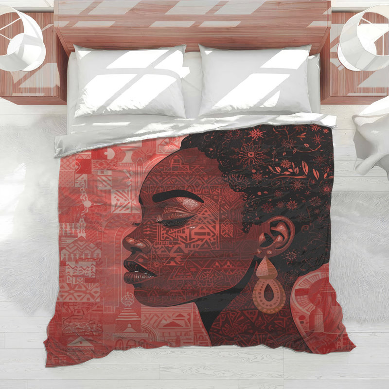 Édredon complexe à profil africain, Grand lit
