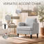 Fauteuil d'appoint rembourré de 74 cm de large avec poche de rangement latérale-709913166