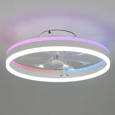 Ventilateur de plafond intelligent moderne avec éclairage à DEL de 20 po Blodgett