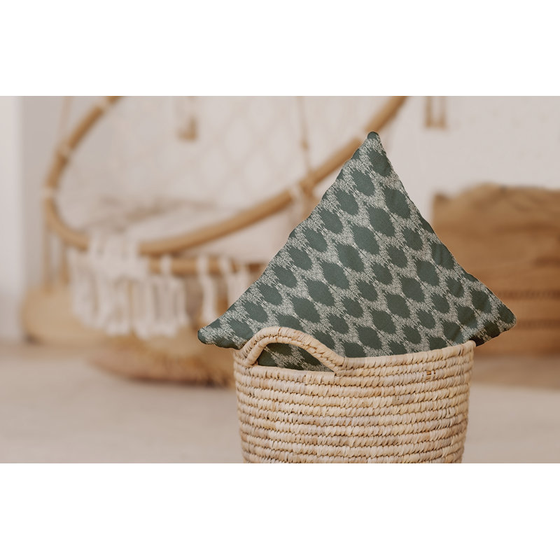 Housse de coussin carrée extérieure/insert, Vert, H 18 po x l 18 po