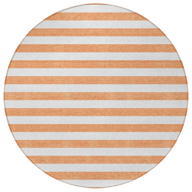 Tapis d'intérieur rond 8 po Salmon