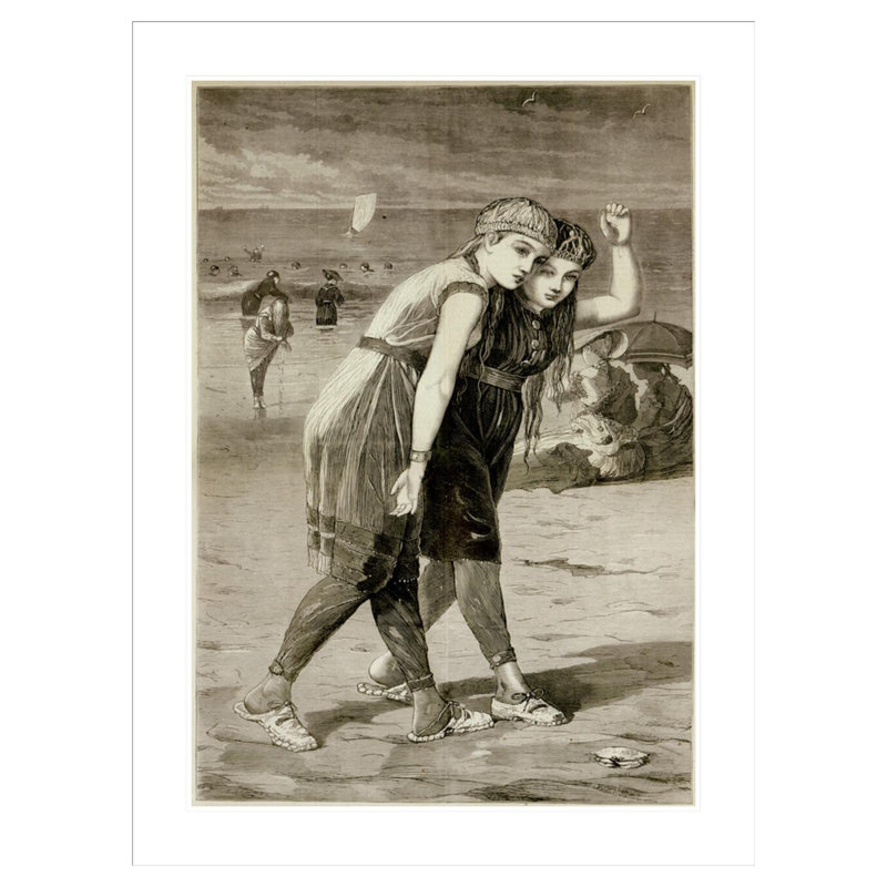 «The Bathers» par Winslow Homer - impression giclée encadrée, H 41,5 po x l 31,12 po