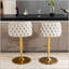 Tabourets de bar pivotants à hauteur réglable, tabourets de bar rembourrés en polyuréthane moderne