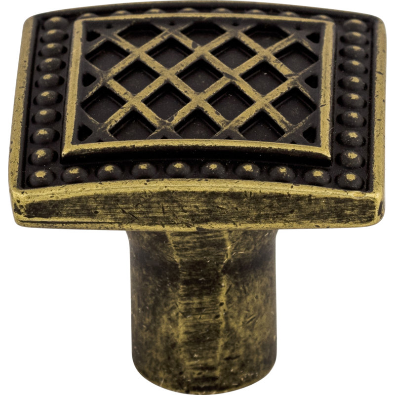Trevi 1 1/4" Length Square Knob, German Bronze