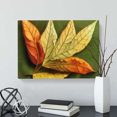 Autumn Leaf Art - Wrapped Canvas