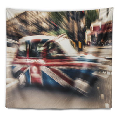 Cityscape en polyester de tapisserie avec accessoires suspendus en polyester royaume-uni à londres inclus