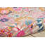 Geomar Tufted Silver/Pink Area Rug-28136958