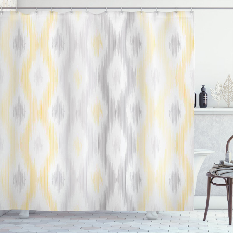 Shower Curtain with Hooks Included, 70" H x 69" W