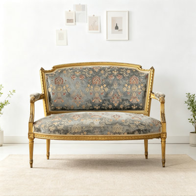 French-style Creative Grey Double Sofa